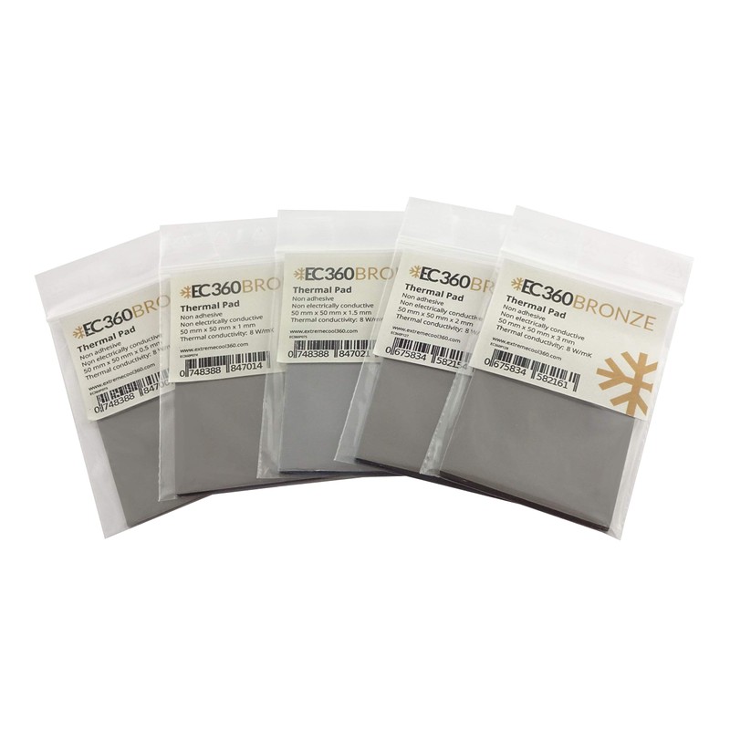 EC360® Bronze 8W/mK Thermal Pad (50 x 50 x 2.0