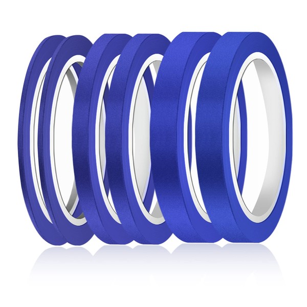AIEX 6 Rolls Fine Line Tapes, 1/8, 1/4, 1/2 Inch