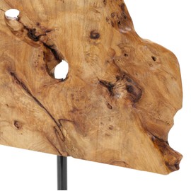 NAHARO Handcarved Root Wood Abstract Sculpture – Unique Rustic Tabletop Decor for Living Room,Entryway or Office, Eco-Friendly Wooden Art Gift