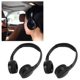 Car Headphones, Earphones 30mm Polyester Film Foldable Design Ergonomic Design 2.8MHz Right 2.3MHz Left