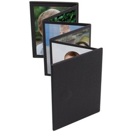 Neil Enterprises Inc. 2.5" x 3.5" Black Mini Accordion Self-Stick Photo Album