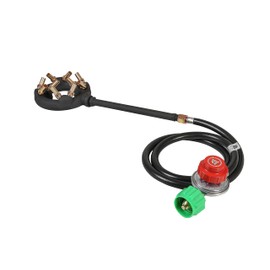 Concord Cast Iron Jet Burner Single Propane Outdoor Burner Head Assembly with Brass Flame Tips (Jet 10)