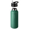 VINSUN Stainless Steel Water Bottle Green 1L - 3 Lids