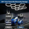 Hexagon Garage Lights 240W 26400LM - 25 Pack Super Bright