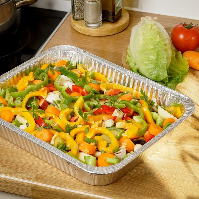 10 Pack Aluminum Foil Pans ~ 13 x 9inch (32