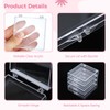30 PCS Press on Nail Storage Boxes, Clear Nail Container