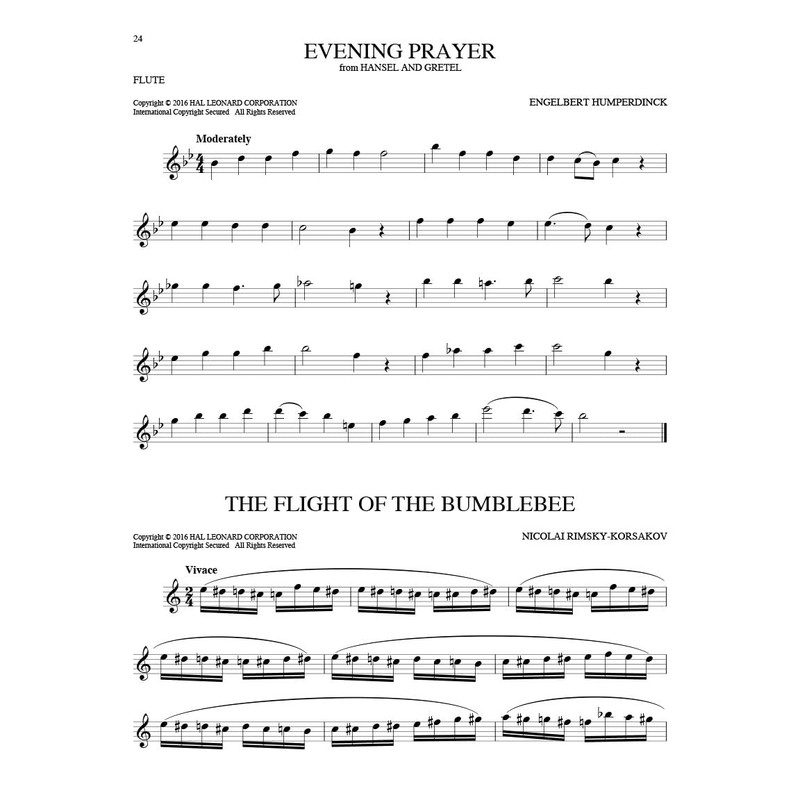 101 Classical Themes – Flute Sheet Music | Essential Repertoire