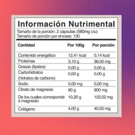 Citrato Magnesio 260 Cápsulas 450mg Pharmadan Sabor