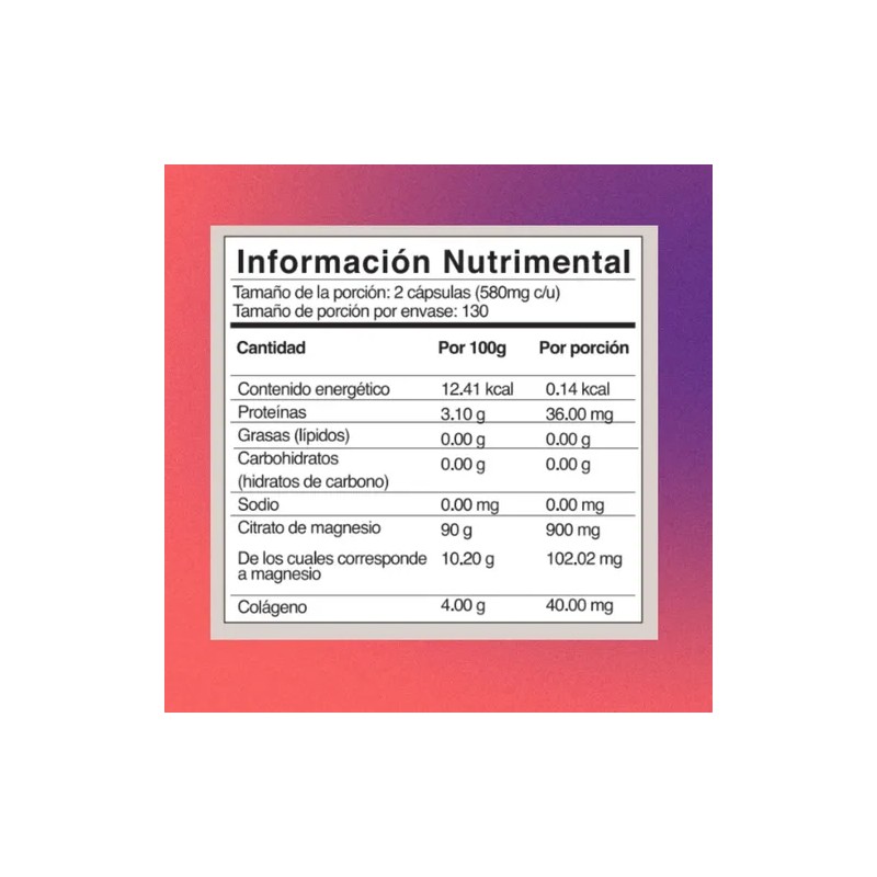 Citrato Magnesio 260 Cápsulas 450mg Pharmadan Sabor