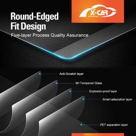 X-CAR Screen Protector for Ford Next-Gen Ranger 2022-2025 12-inch Navigation and Dashboard Touchscreen Anti-Scratch Cover