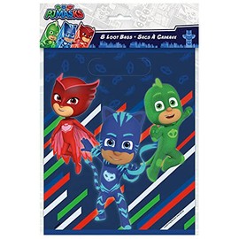 PJ Masks Plastic Party Loot Bags - (8 Pack) Premium Goody Bags for Kids | Durable & Adorable Themed Celebration Supplies