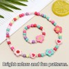 BZKSER 2Pcs Kids Cartoon Necklace, Colorful Animal Child Jewelry, Flower