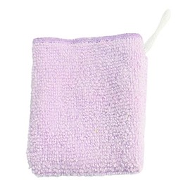 Ruilogod Mujer Microfibra Facial Belleza Limpieza Cara Peeling Mitten Púrpura (id: 441 cd7 6d5 5ae 67b