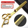 Professional Hairdressing Scissors 7/7.5/8 Inch Hairdressing Scissors Gold and Black