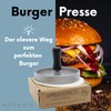 NATUMO Burger Press Set of Hamburger Press and Burger Paper