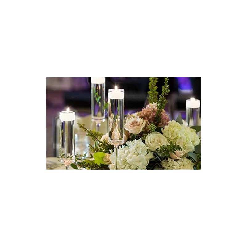 D'light Online Large White Floating Candles 3 Inch Wax Discs