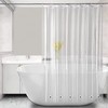 Tonnali 74 Inch Shower Curtain Liner Long with 6 Weighted