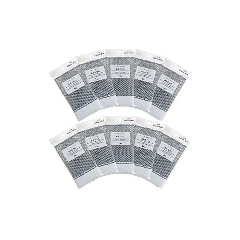 Hayakawa Kogyo 132894 Amita Scrub, Gray, Set of 10, 11.8