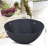 Black Hanging Basket Liners, Round Fabric Planter Basket Liner, Hanging