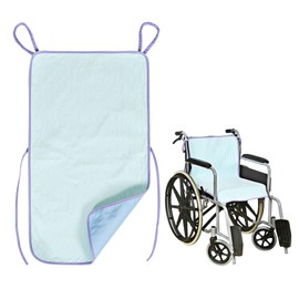 Ehucon Wheelchair Highly Absorbent Incontinence Pad for Elderly Waterproof Pads, 4-Layer Soft Washable and Reusable Seat Pad with Two Loop Handles, 18.9"X33.9" (Pack of 1 Count)