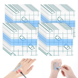 Makeup Mixing Palette, 100 PCS Single Use Makeup Hand Palette Artist Cosmetic Tray Adhesive Make Up Tape Transparent Waterproof Foundation Mixing Tray for Women and Girls Supplies