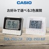 CASIO DQL-250J-7JF Alarm Clock, Radio, White, Digital Snooze with Light