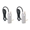 QWORK 12V Submersible Water Pump, 2 Pack 6-15V DC Mini