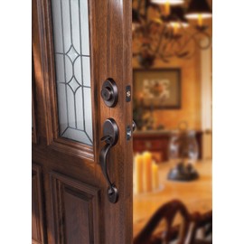 Kwikset 802CE-LIP Chelsea Dummy Door Exterior Handleset from The Signature Series (Interior Pack Sold Separately) - Lifetime Polished Brass