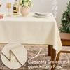 Simple&Opulence 140 x 200 cm Rectangular Tablecloth, 280 GSM Cotton