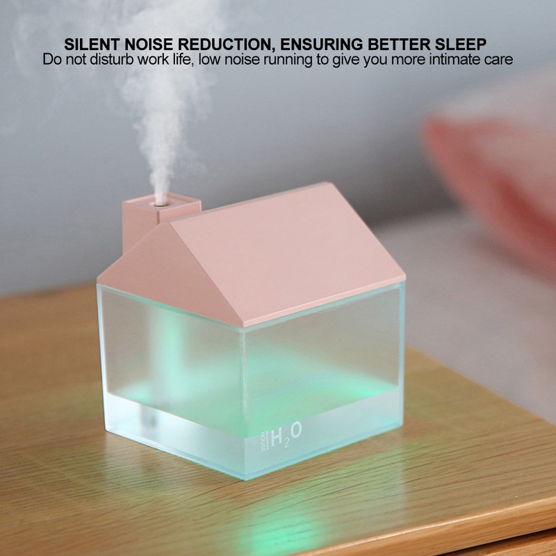USB Humidifier House Shape 3-In-1 250ml Aroma Essential Oil Diffuser