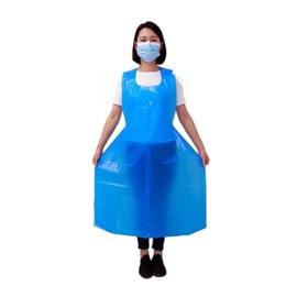 HOT BARGAINS 100 X Plastic Aprons Disposable For adults Blue Size 70 X 120cm, 10Microns (PACK OF 100)