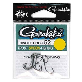 Gamakatsu Trout Hook Single Hook 52 1/0 7 NS Black 67504