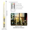 Nimiko Flameless Taper Candles with Star Lights, Remote Control, and