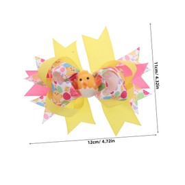 Baluue Cute Chick Hair Clips Easter Hair Accessories for Girls Non- Duckbill Tail Clips for Parties Birthdays and Cosplay Events