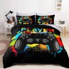 Wajade Kids Gamer Comforter Set Queen Size Bed in a
