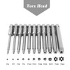 Mesee 11 Pieces Torx Screwdriver Bits Set, 1/4 Inch Hex