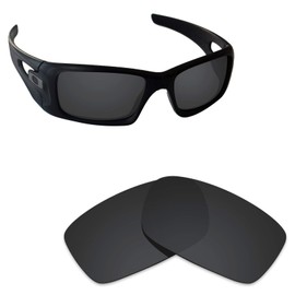 Alphax Stealth Black Polarized Replacement Lenses for Oakley Crankcase OO9165