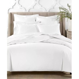 Charter Club Duvet Cover Set Full / Queen White Portuguese Cotton Flannel 3-Pc