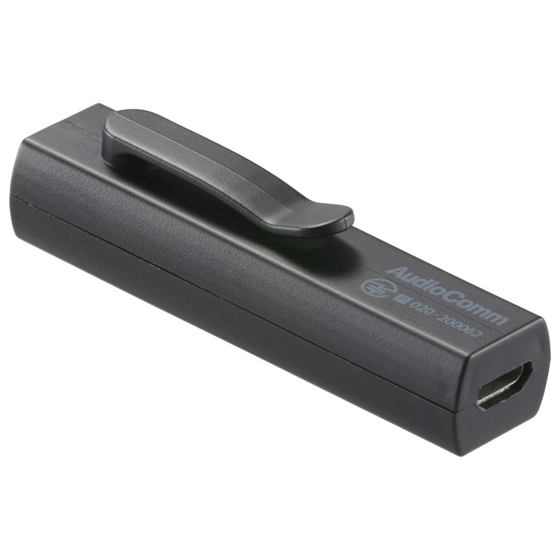 OHM AudioComm Easy Wireless Receiver, Black, HP-W32N-K, Width 2.3 x