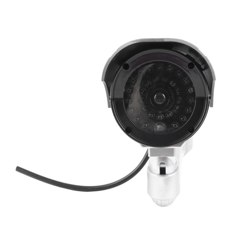 Fake Surveillance Camera Solar Powered Simulation Monitor with LED Flashing