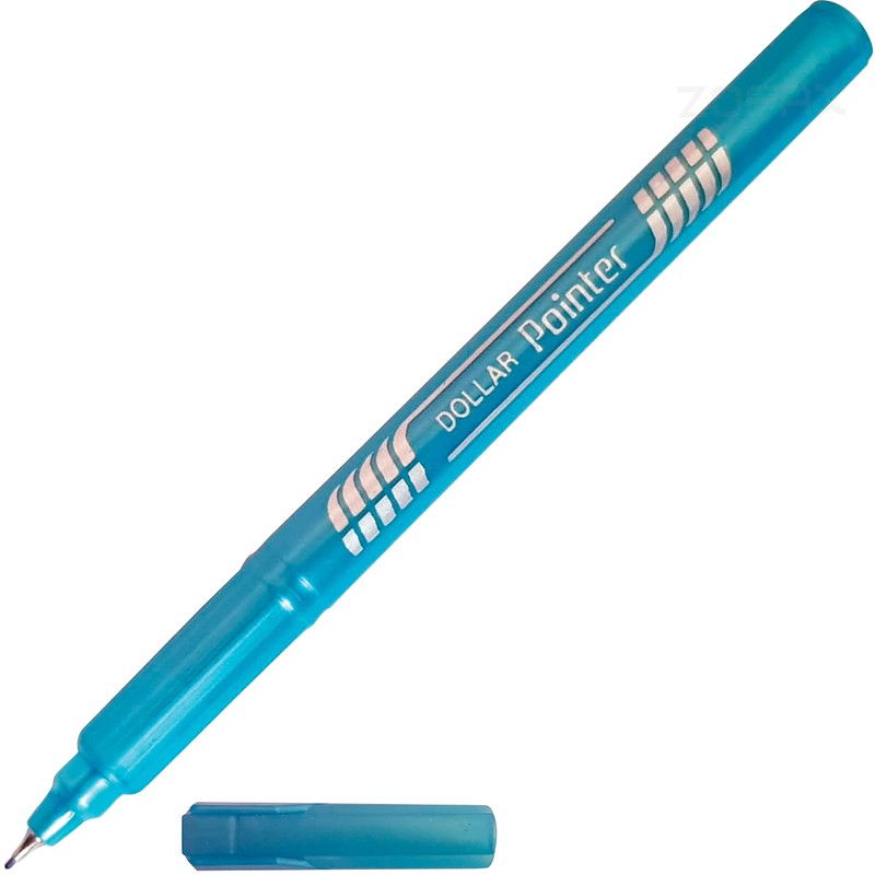 DOLLAR Fineliner Pens, TURQUOISE, 0.3mm Ultra Fine Felt Tip, Pack