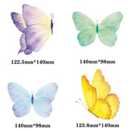 U-Vathing 28PCS Butterfly Hanging Swirl Decorations,Colorful Foil Ceiling Hanging Swirl Butterfly Party Supplies for Birthday Wedding Party Spring Party Decorations Home Classroom Baby Shower Supplies