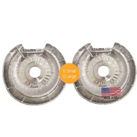 Beepels Electric Stove Disposable Drip Pan Liner Set (24) - MADE IN USA