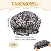 Leopard Shower Cap Adjustable Women's Bath Soft Cap Reusable Large