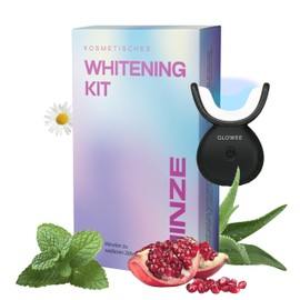 Professionelles Zahnbleaching Set ohne Peroxid – Zahnaufhellung mit LED-Licht & Bleaching-Gel – V01 Schmerzfreie Zähne aufhellen für empfindliche Zähne