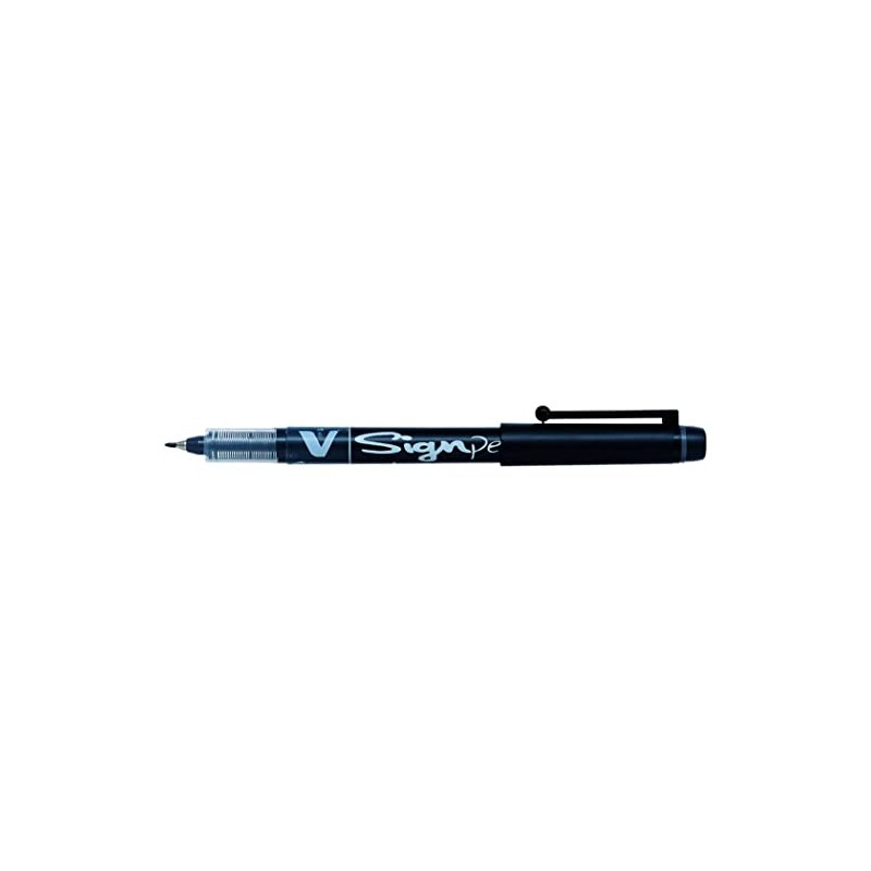 PILOT V Sign Pen Medium Tip 0.6mm Black (Pack of