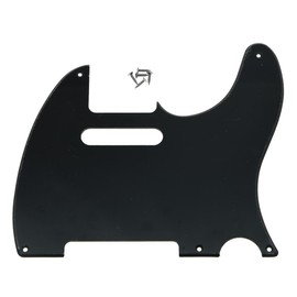 KAISH American Vintage 5 Hole Tele Pickguard TL Guitar Pick Guard Scratch Plate for Tele/Telecaster Glossy Black 1 Ply