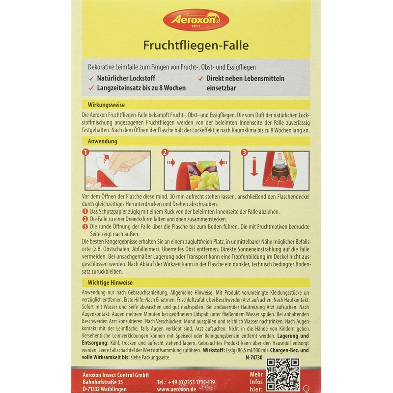 Aeroxon 1911 Fruit Fly Trap