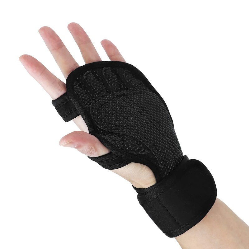QWORK® Workout Gloves Gym Gloves for Weightlifting, Pull Ups, Cross