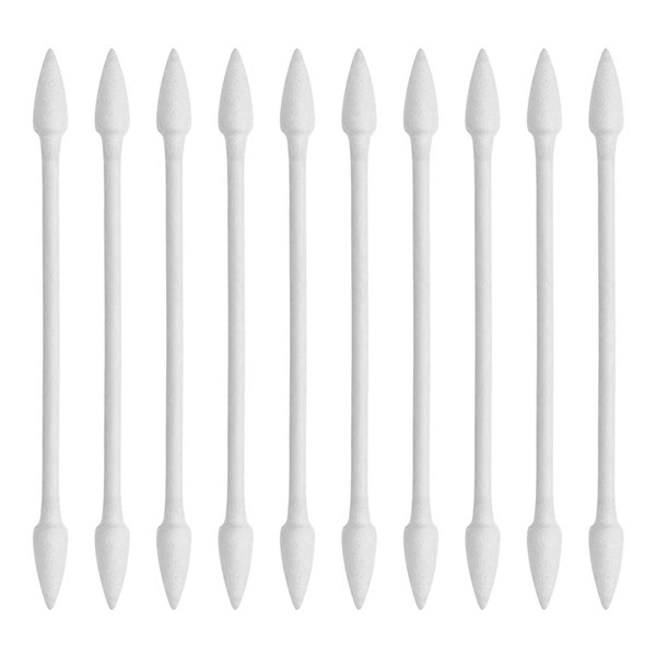MOTZU 250 Pcs Precision Tip Cotton Swabs/Double Pointed Cotton Buds, Versatile Double Tips with Paper Stick, Cotton Buds for Makeup, Cell Phone Lens Cleaning, USB Charging Port Headphone Jack